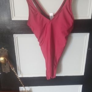 Brand new - Sexy burgundy one piece bathing suit